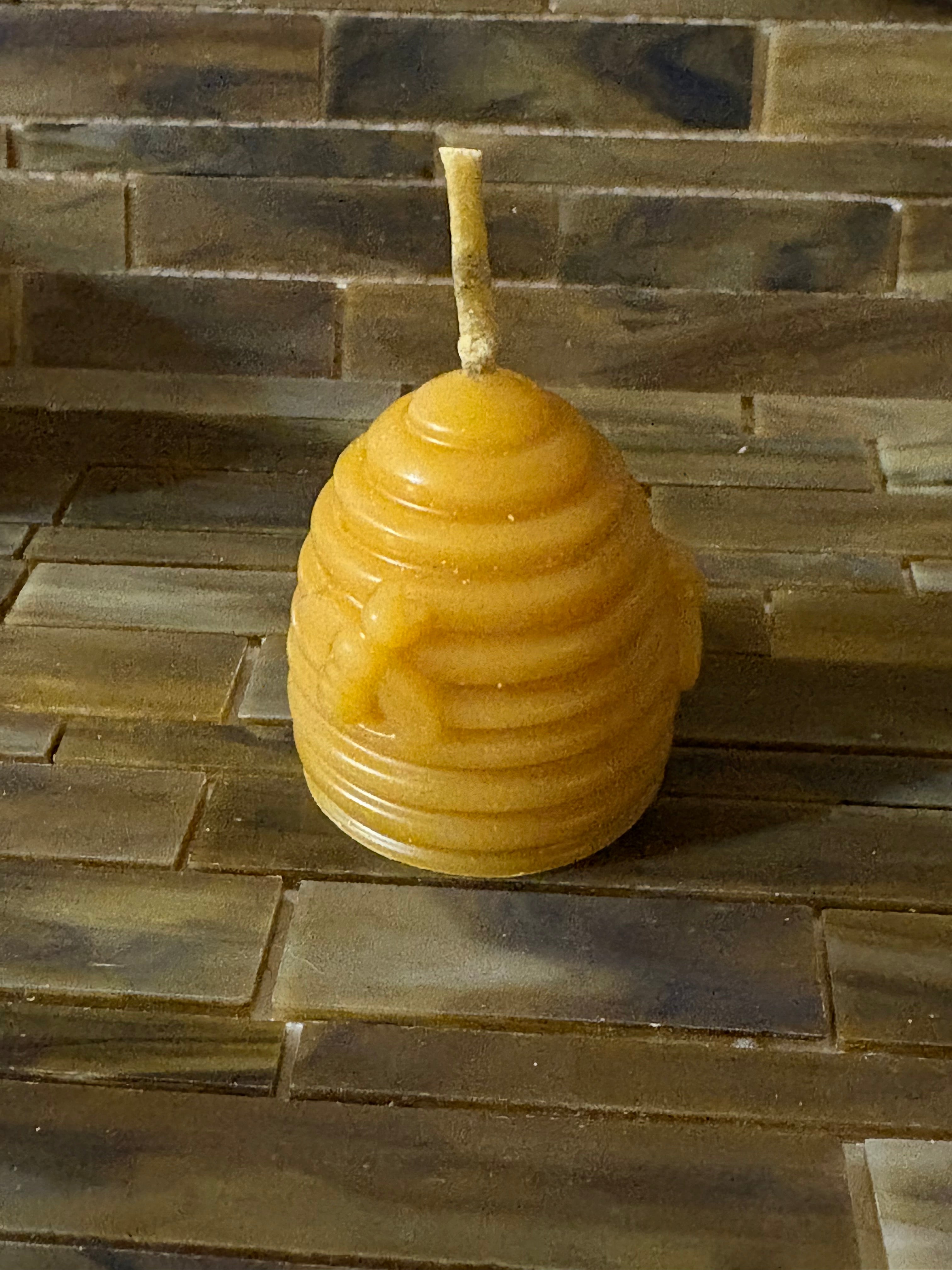 1 oz Hive-Shaped Beeswax Candle